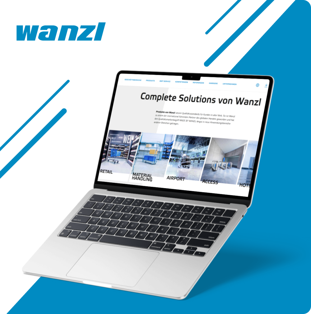 Bild von Laptop, Wanzl B2B Self-Service-Portal für die digitale Ersatzteilbestellung