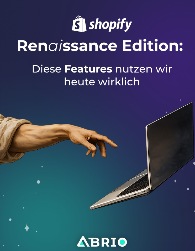Social Media Post zum Thema Shopify Features 