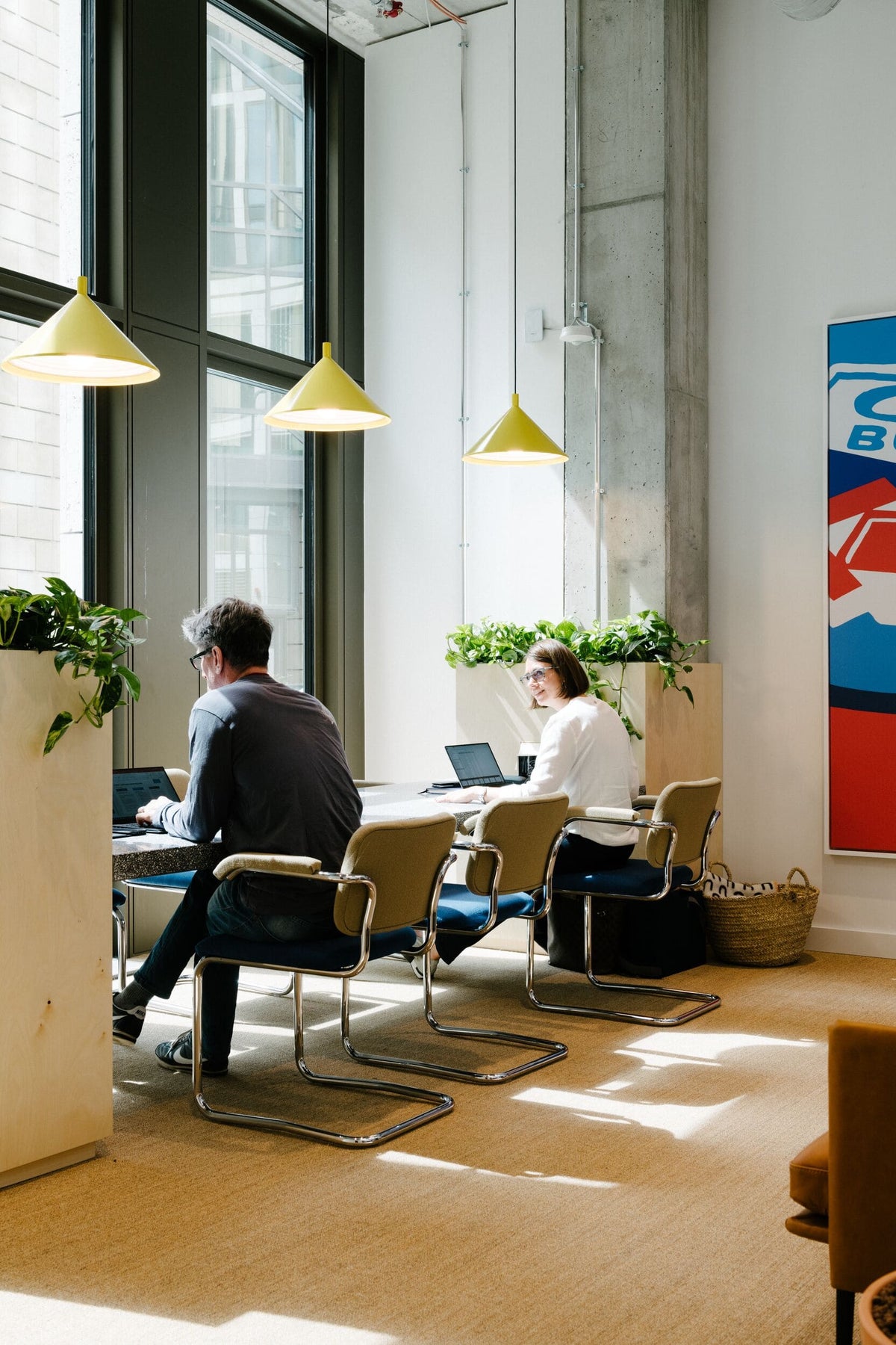 Openspace Arbeitsplatz WeWork in Frankfurt