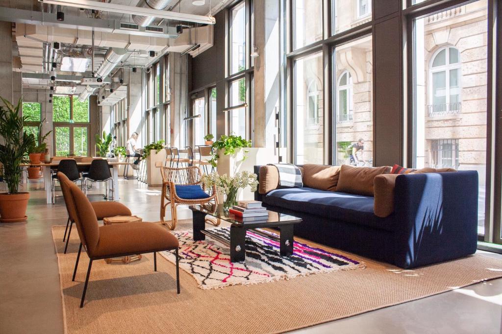 WeWork in Frankfurt Eingangsbereich Erdgeschoss